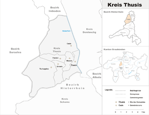 Karte von Thusis