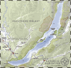 Detailkarte des Baikalsees