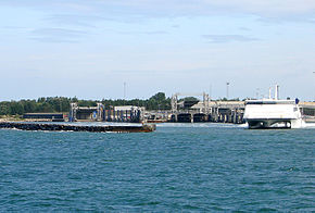 Odden Færgehavn im August 2007