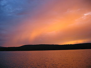 Sonnenuntergang am Lac Témiscouata