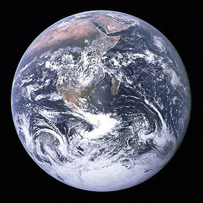 Die Erde, aufgenommen von Apollo 17 am 7. Dezember 1972.