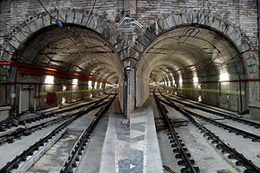 neuer renovierter Tunnel vor dem Rossio