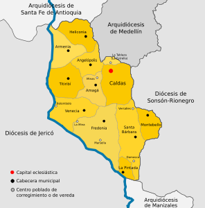 Karte Bistum Caldas