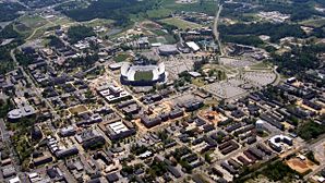 Luftaufnahme der Auburn University