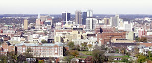 Blick auf die Innenstadt Birminghams