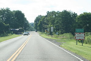 Östliche Ortseinfahrt von Centerville entlang der SR 279