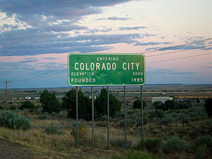 Ortseingang von Colorado City