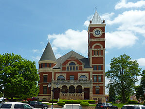 Das historische Green County Courthouse in Monroe