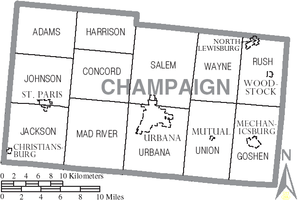 Map of Champaign County Ohio With Municipal and Township Labels.PNG