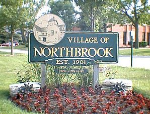 Ortseingangsschild von Northbrook