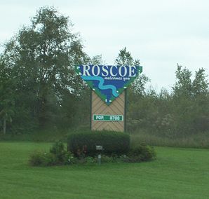 Ortseingang von Roscoe