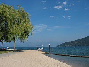 Ufer am Lake Pend Oreille in Sandpoint