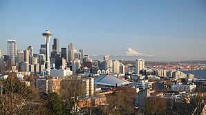 Space Needle und Downtown Seattle