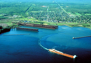 Luftbild von Two Harbors