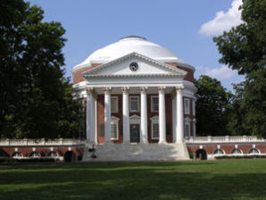 Die Rotunda der Universität Virginia, entworfen von Thomas Jefferson