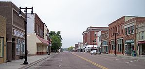 10. Straße im Zentrum von Worthington (2007).
