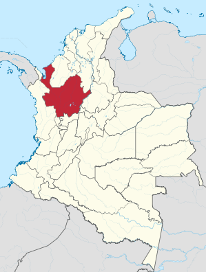 Lage von Antioquia in Kolumbien