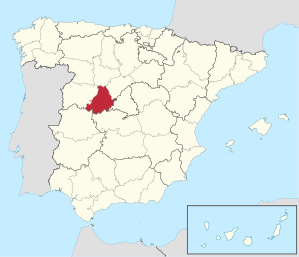 Lage der Provinz Ávila