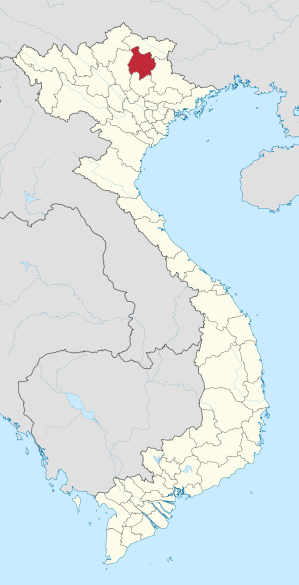 Karte von Vietnam mit der Provinz Bắc Kạn hervorgehoben
