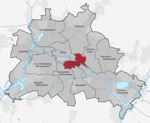 Ortsteile des Bezirks Friedrichshain-Kreuzberg
