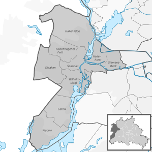 Ortsteile des Bezirks Spandau