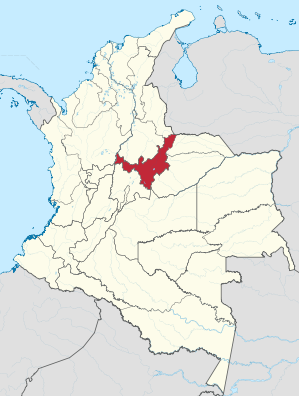 Lage von Boyacá in Kolumbien