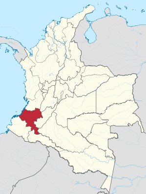 Lage von Cauca in Kolumbien