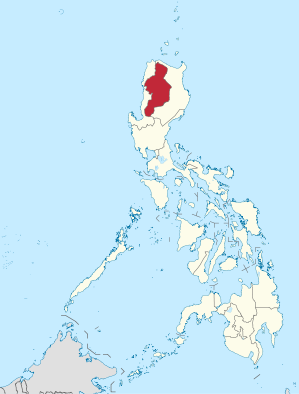 Lage des Bezirkes Regierungsbezirk Cordillera(Cordillera Administrative Region) innerhalb der Philippinen