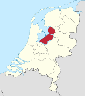 Karte: Provinz Flevoland in den Niederlanden