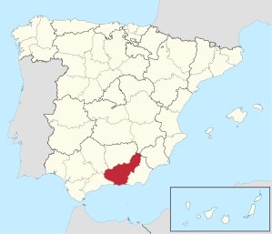 Lage der Provinz Granada