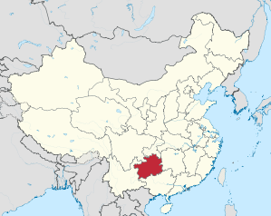 Lage von Guìzhōu Shěng in China
