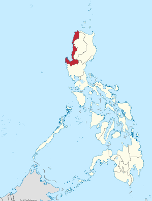 Lage des Bezirkes Ilocos (Ilocos-Region) innerhalb der Philippinen