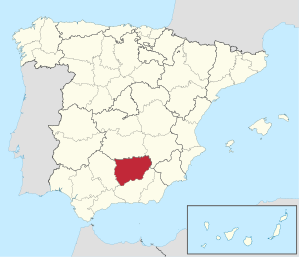 Lage der Provinz Jaén