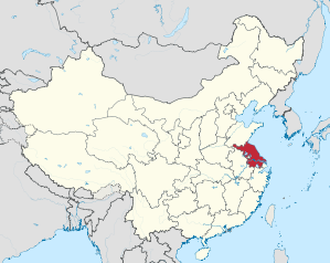 Lage von Jiāngsū Shěng in China