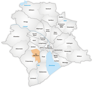 Karte von Alt-Wiedikon