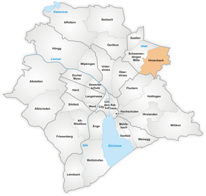 Karte von Hirzenbach
