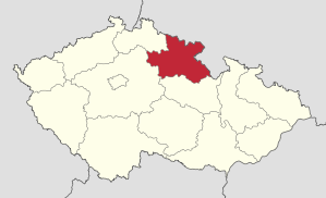 Lage von Královéhradecký kraj   in Tschechien (anklickbare Karte)