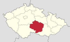 Lage von Kraj Vysočina   in Tschechien (anklickbare Karte)