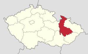 Lage von Olomoucký kraj   in Tschechien (anklickbare Karte)