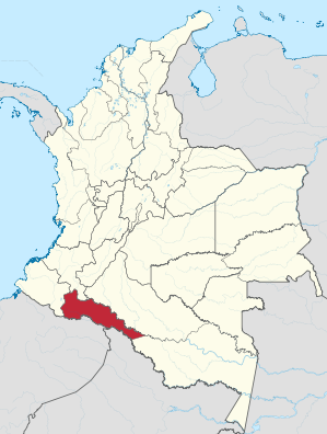 Lage von Putumayo in Kolumbien