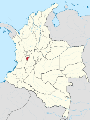 Lage von Quindío in Kolumbien