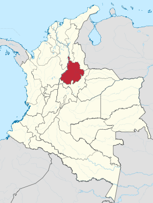 Lage von Santander in Kolumbien