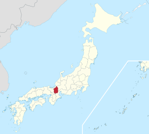 Lage der Präfektur Shiga in Japan
