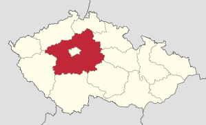 Lage von Středočeský kraj   in Tschechien (anklickbare Karte)