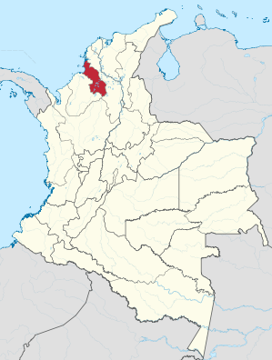 Lage von Sucre in Kolumbien