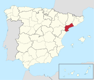 Lage der Provinz Tarragona