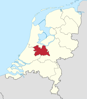 Karte: Provinz Utrecht in den Niederlanden