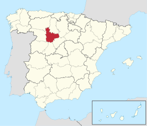 Lage der Provinz Valladolid