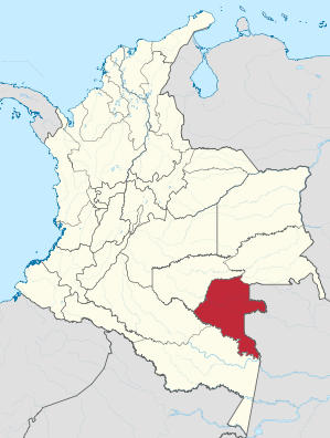Lage von Vaupés in Kolumbien