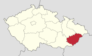 Lage von Zlínský kraj   in Tschechien (anklickbare Karte)